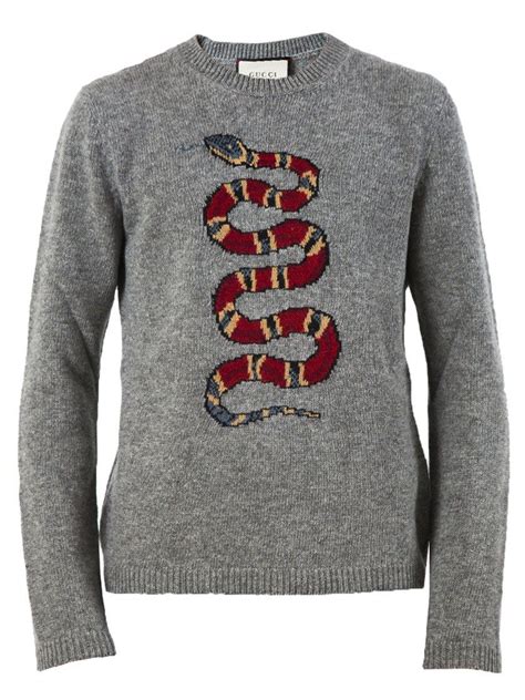 snake sweater gucci|gucci crew neck sweatshirt.